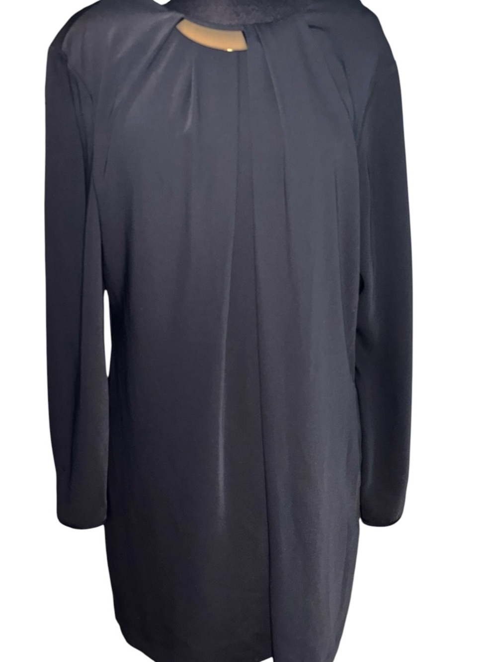RACHEL Rachel Roy LS Shift Dress w/Keyhole Detail, P2P:21”, L:35”, RT $119, NWT